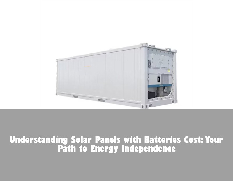 Understanding Solar Panels with Batteries Cost: Your Path to Energy Independence | Huijue Solar