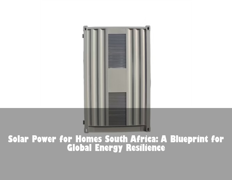 Solar Power for Homes South Africa: A Blueprint for Global Energy Resilience