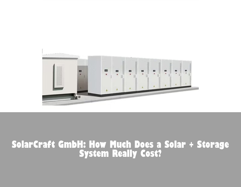 SolarCraft GmbH: How Much Does a Solar + Storage System Really Cost?