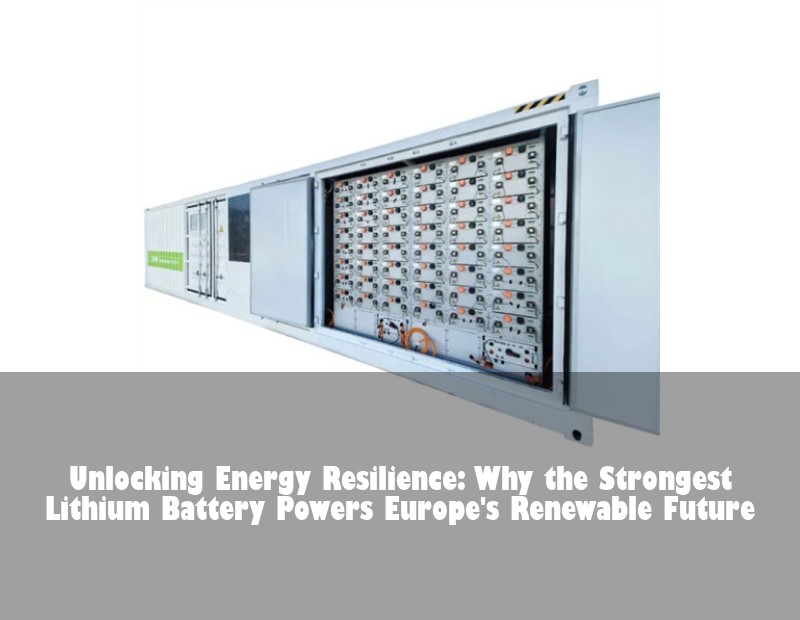 Unlocking Energy Resilience: Why the Strongest Lithium Battery Powers Europe's Renewable Future | Huijue Solar
