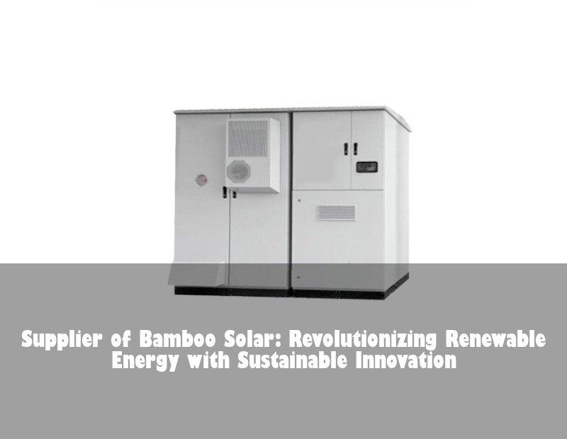 Supplier of Bamboo Solar: Revolutionizing Renewable Energy with Sustainable Innovation
