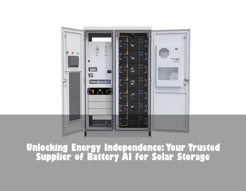 Unlocking Energy Independence: Your Trusted Supplier of Battery AI for Solar Storage