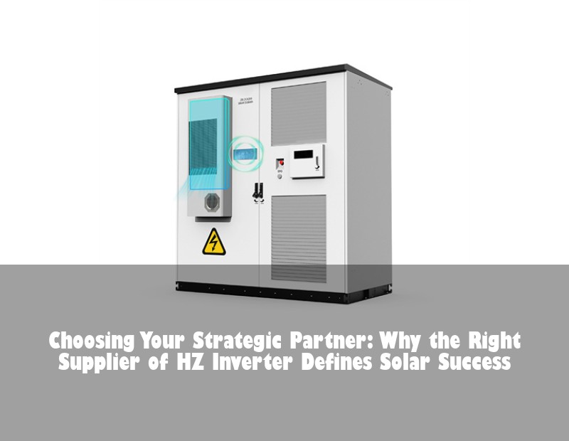 Choosing Your Strategic Partner: Why the Right Supplier of HZ Inverter Defines Solar Success