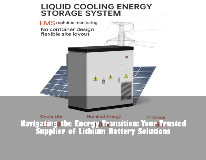 Navigating the Energy Transition: Your Trusted Supplier of Lithium Battery Solutions