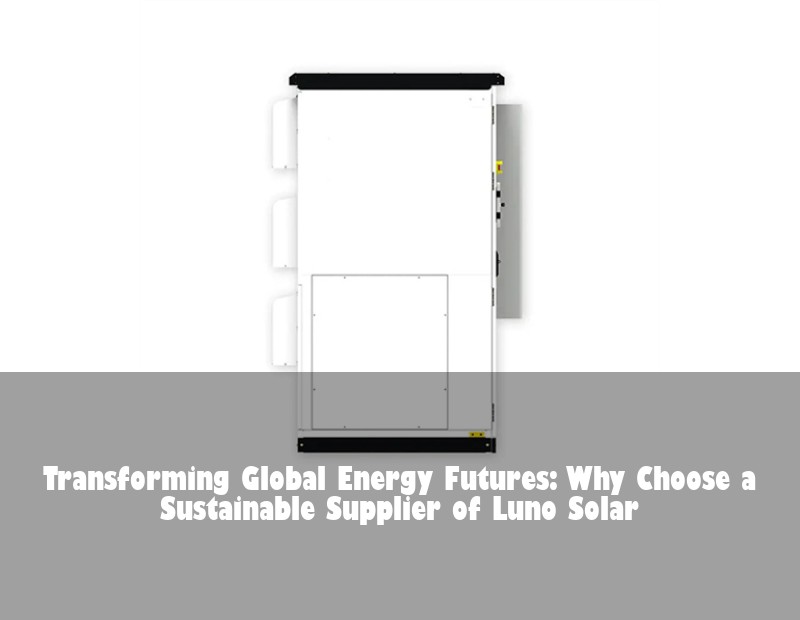 Transforming Global Energy Futures: Why Choose a Sustainable Supplier of Luno Solar