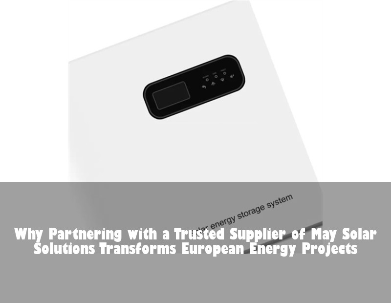 Why Partnering with a Trusted Supplier of May Solar Solutions Transforms European Energy Projects