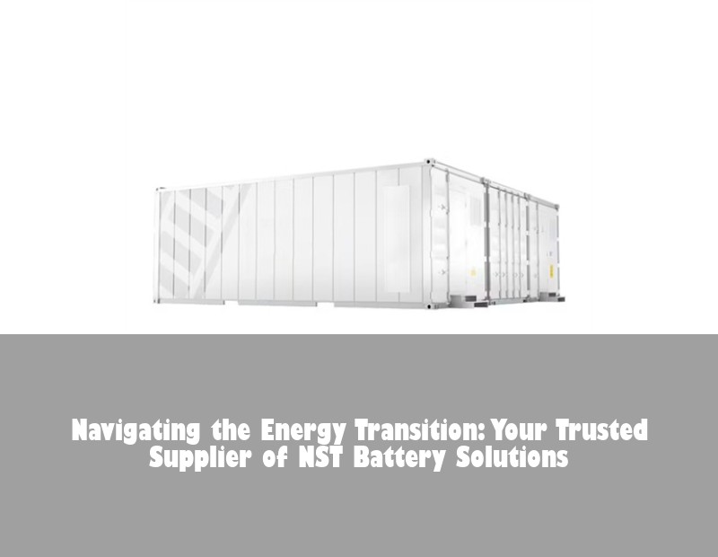 Navigating the Energy Transition: Your Trusted Supplier of NST Battery Solutions