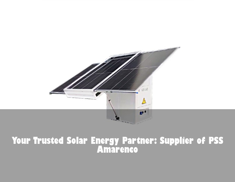 Your Trusted Solar Energy Partner: Supplier of PSS Amarenco