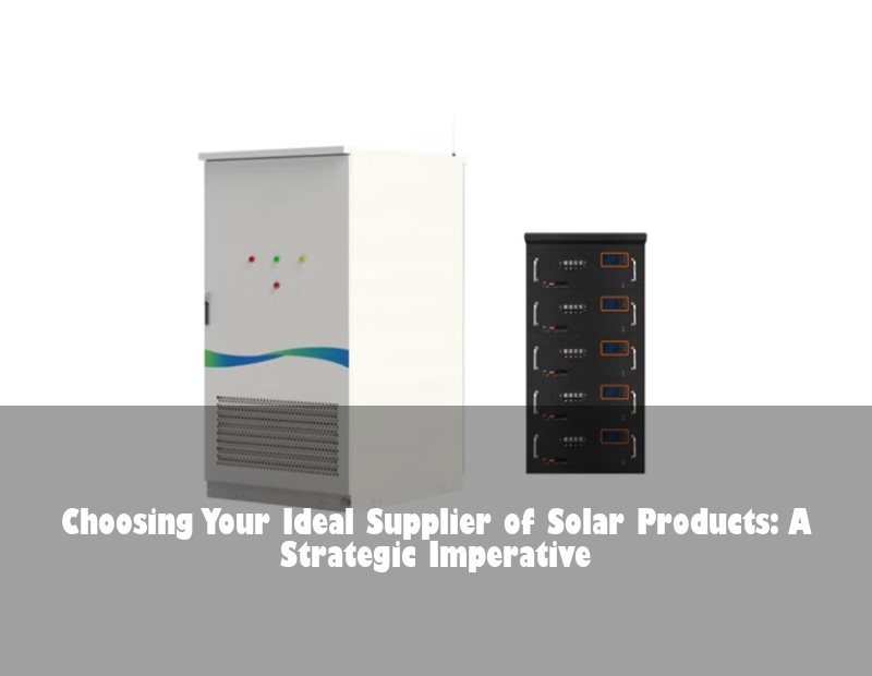Choosing Your Ideal Supplier of Solar Products: A Strategic Imperative