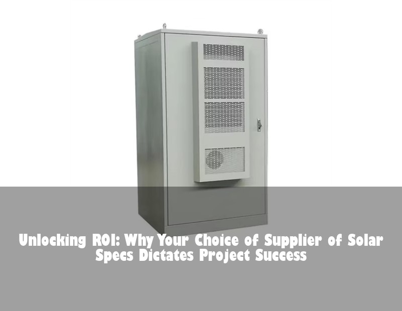 Unlocking ROI: Why Your Choice of Supplier of Solar Specs Dictates Project Success