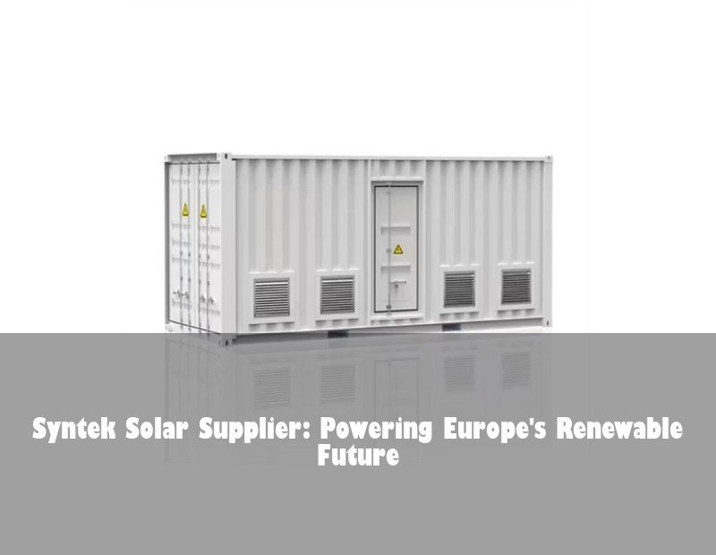 Syntek Solar Supplier: Powering Europe's Renewable Future
