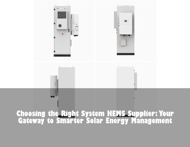 Choosing the Right System HEMS Supplier: Your Gateway to Smarter Solar Energy Management
