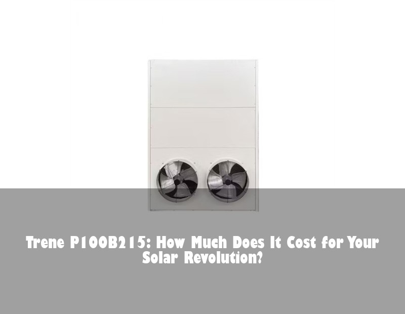 Trene P100B215: How Much Does It Cost for Your Solar Revolution?