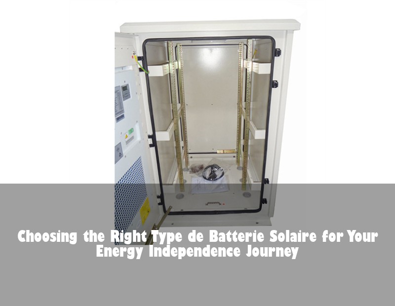 Choosing the Right Type de Batterie Solaire for Your Energy Independence Journey