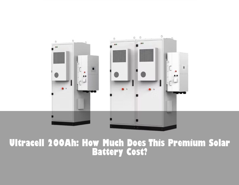 Ultracell 200Ah: How Much Does This Premium Solar Battery Cost? | Huijue Solar