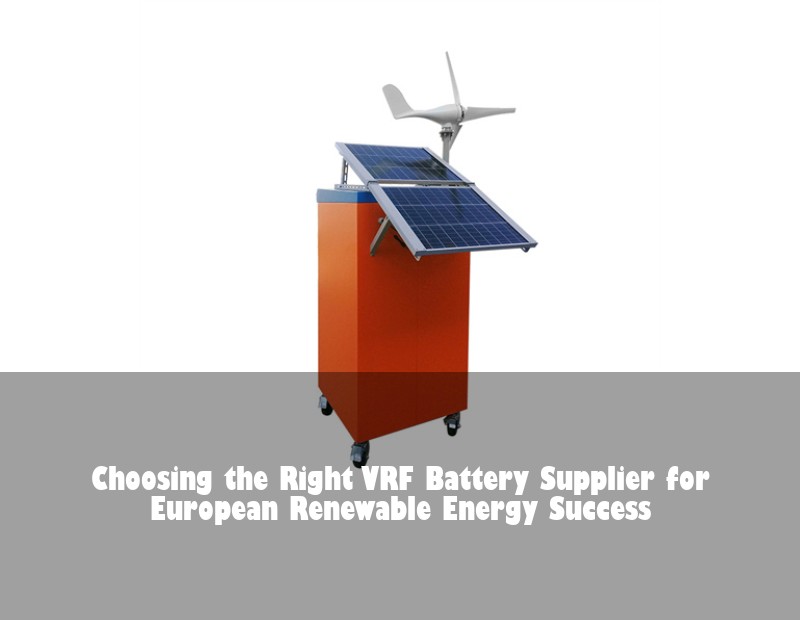 Choosing the Right VRF Battery Supplier for European Renewable Energy Success