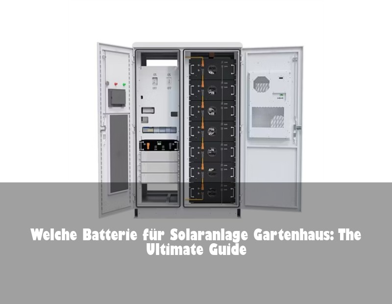 Welche Batterie für Solaranlage Gartenhaus: The Ultimate Guide