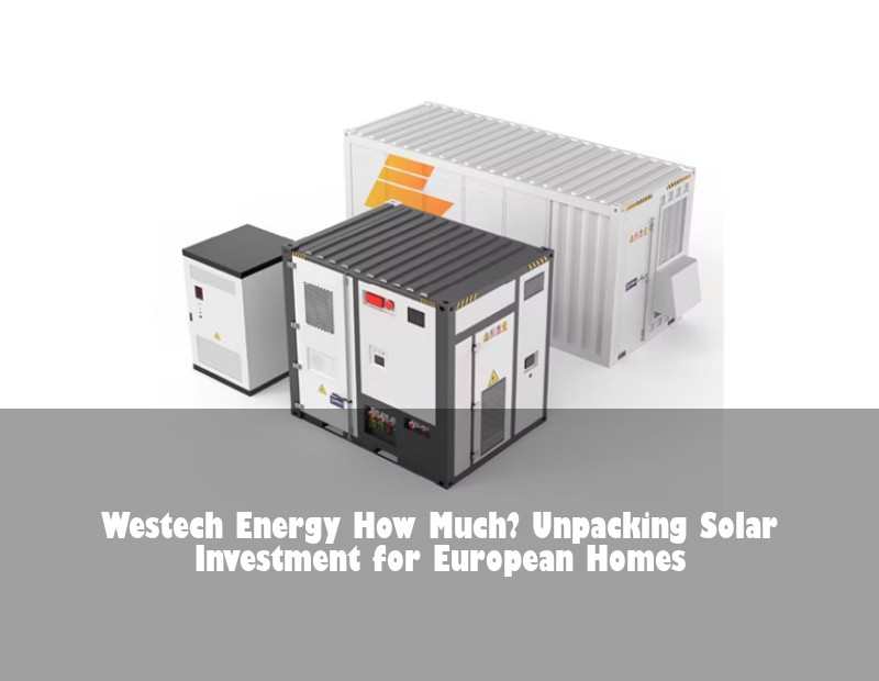 Westech Energy How Much? Unpacking Solar Investment for European Homes