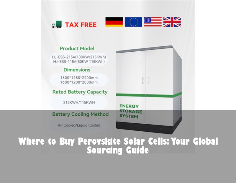 Where to Buy Perovskite Solar Cells: Your Global Sourcing Guide